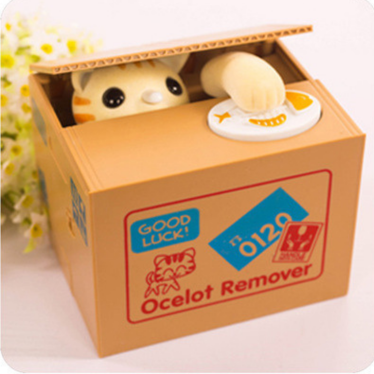 Alcancía Gato Roba Monedas